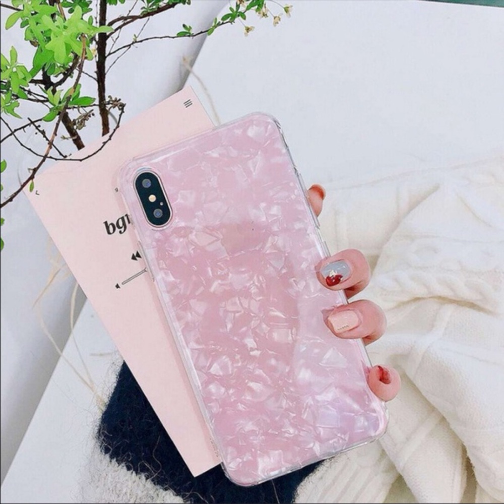 Pink Marble-Like Phone Case